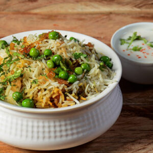 Veg Biryani With Raita